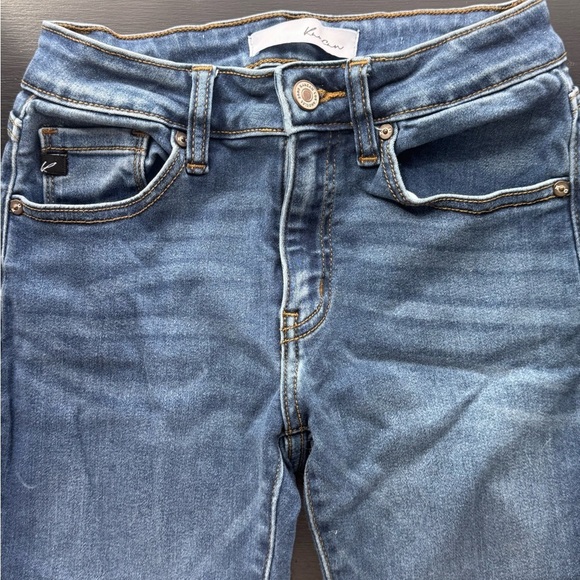 KANCAN High Rise Ankle Skinny Jeans Classic Blue Denim Jeans - Picture 5 of 7
